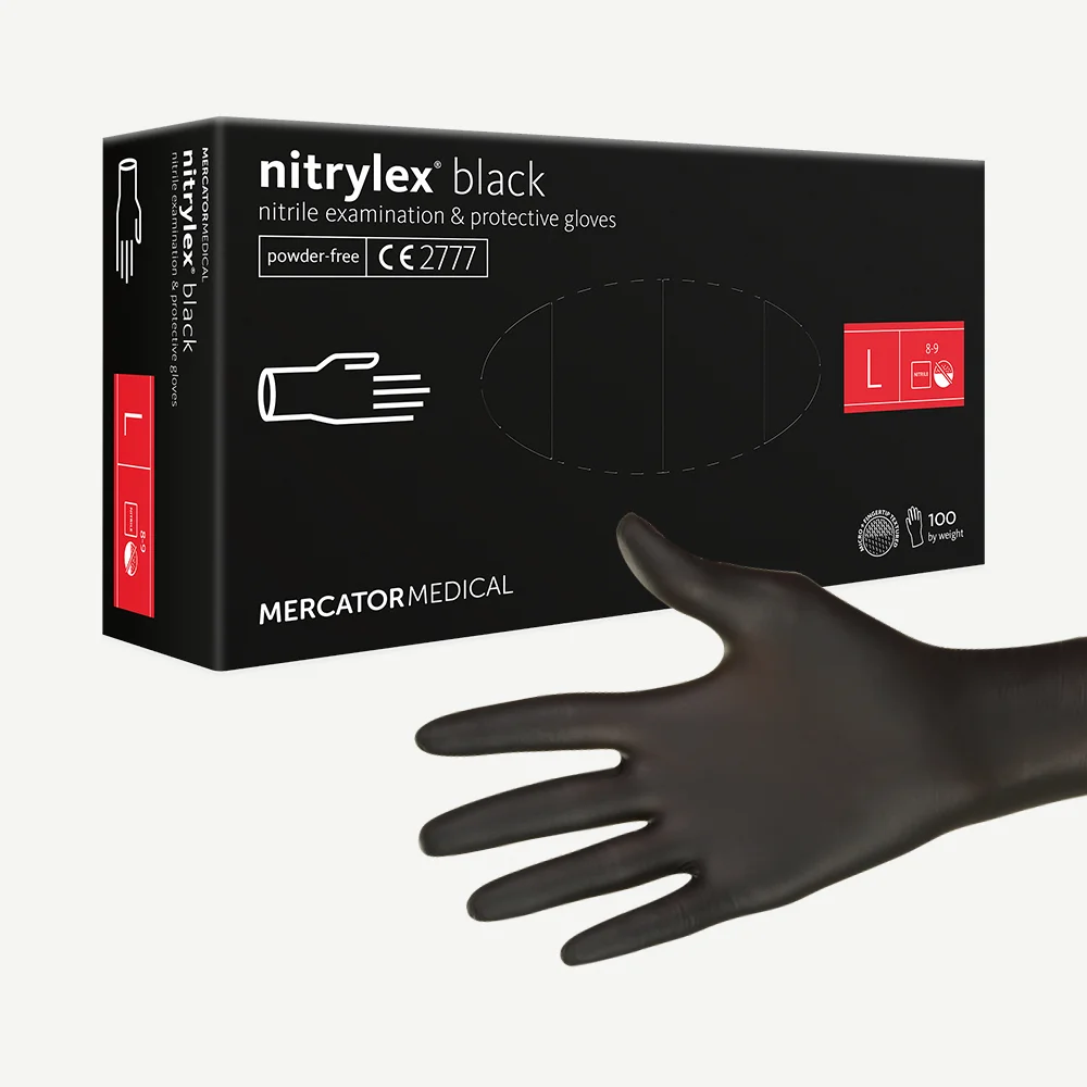 Nitrylex black L - nitrile powder-free gloves